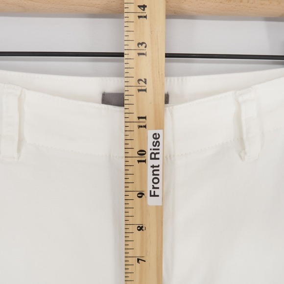 Kut From The Kloth Meg Pants Womens 2 White Wide Leg High Rise Stretch Twill - Picture 7 of 11